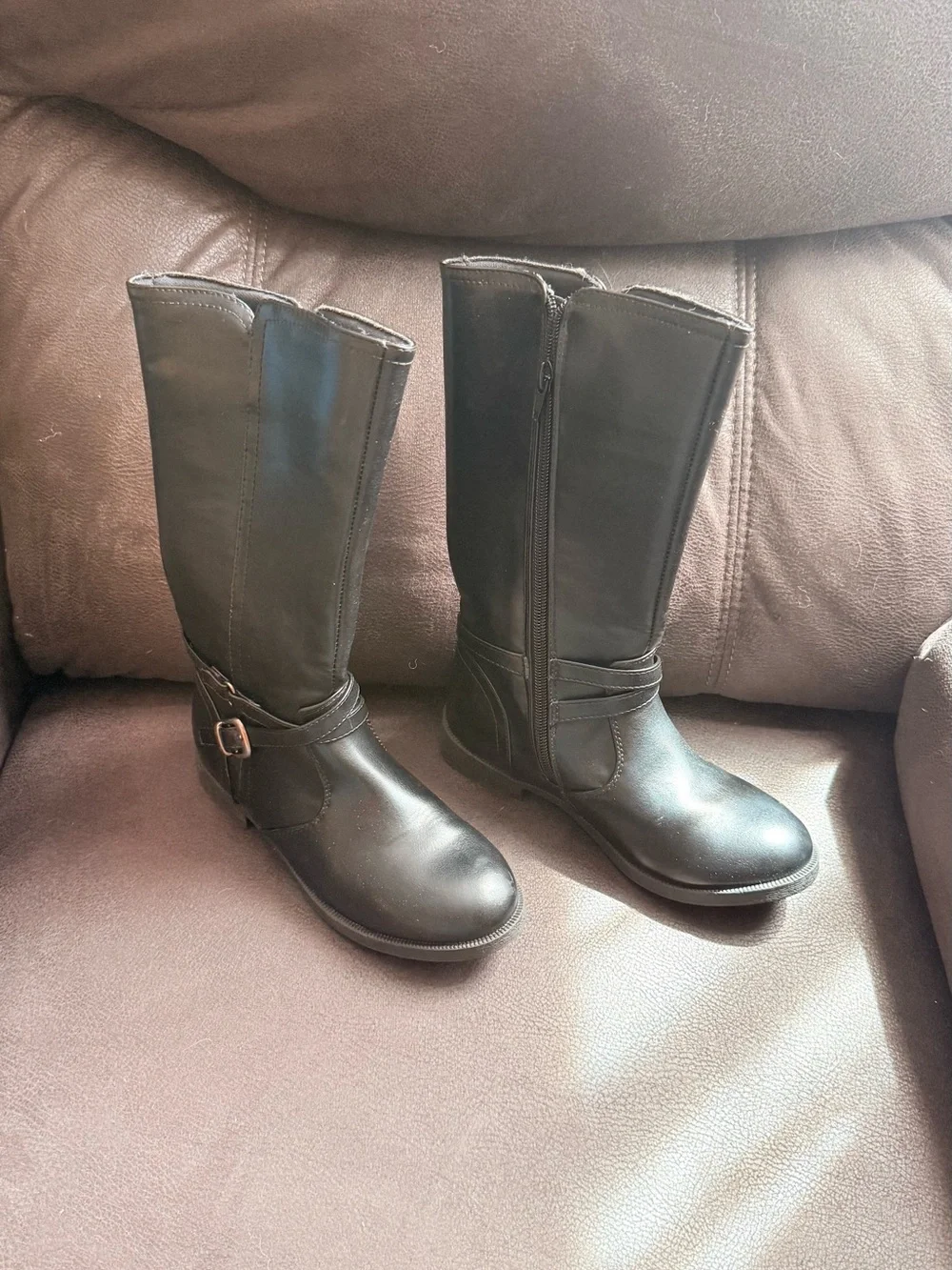 Classic Black Tall Riding Boots - kids